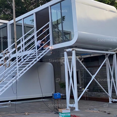 China Pingzhou Double Deck Modern Portable Prefabricated Apple Cabin